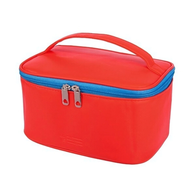 Косметичка Д220 Ш140 В120, алый, синий