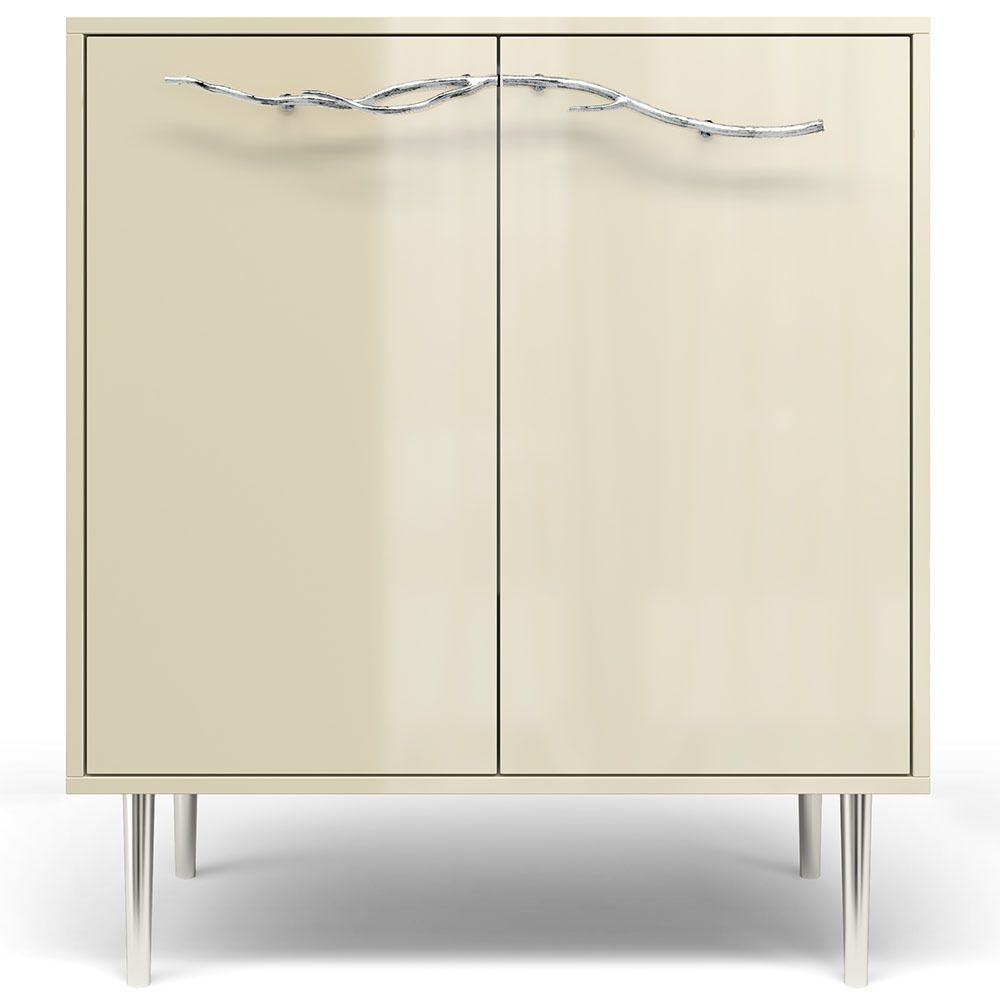 Комод Арт Колор Стайл Сильвер с 2 полками Серый шелк