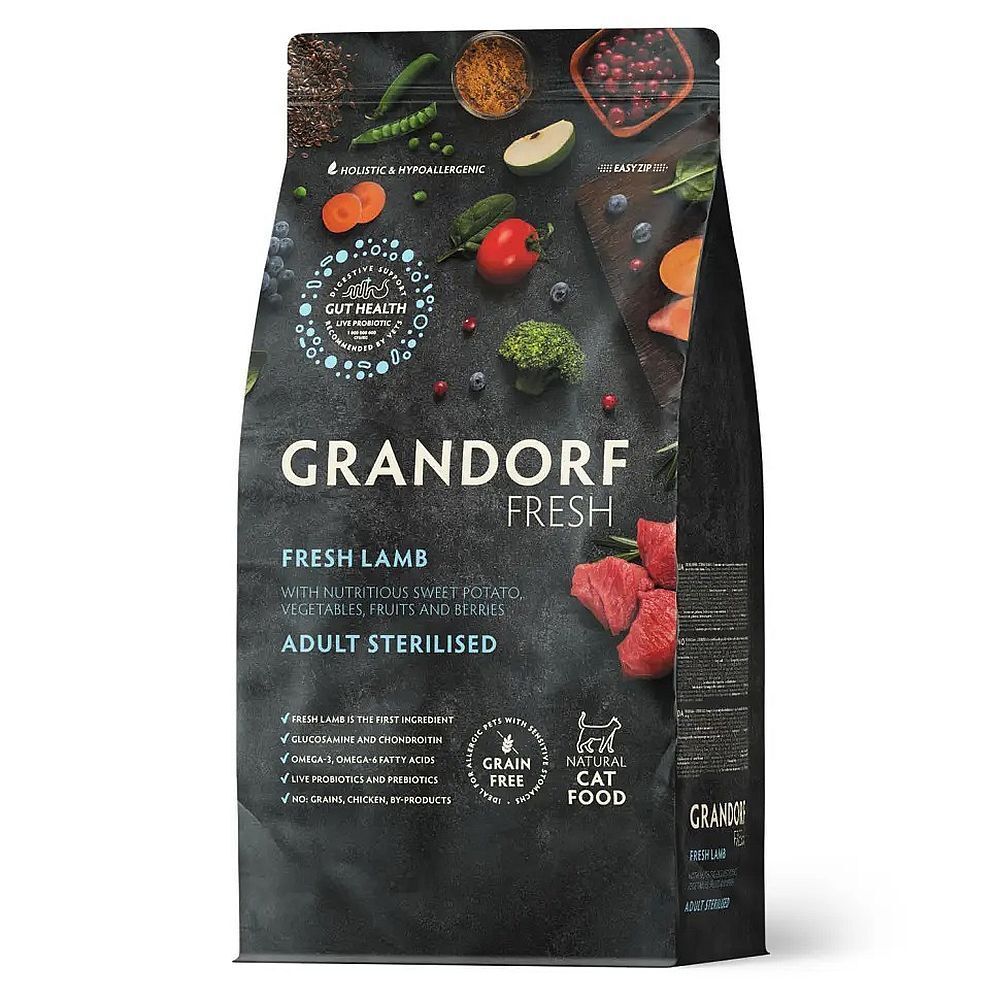 GRANDORF Fresh Cat STERILISED Lamb&amp;Sweet Potato 2 кг