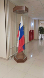 Витрина для знамени шестигранная