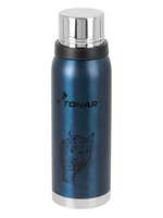 Термос TONAR (HS.TM-041) 1400ML (крышка-кружка с ручк, доп.пл.чашка, скл.ручки, ремень)