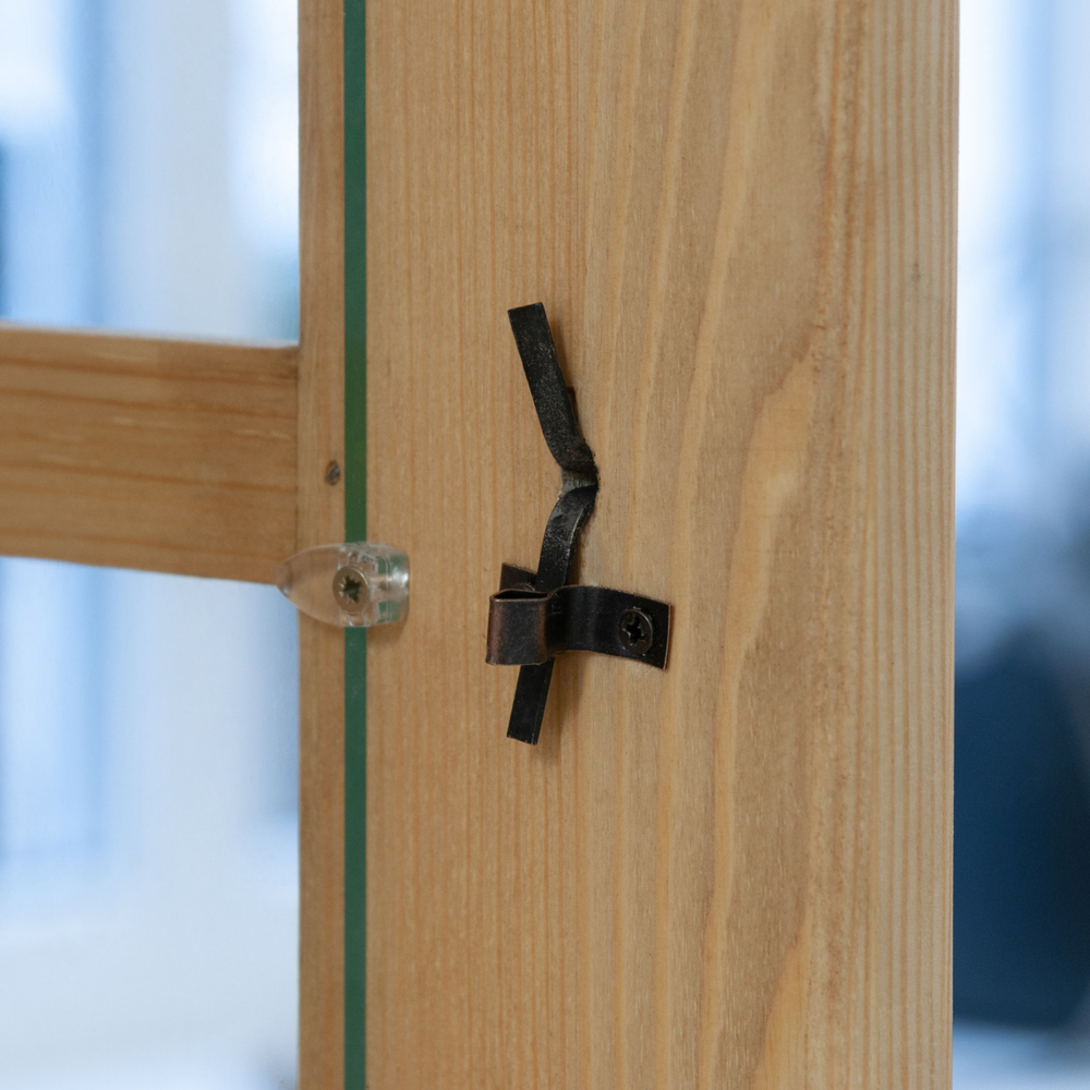 Шкаф буфет Прованс 2 двери 3 полки из массива сосны (верхняя часть буфета)