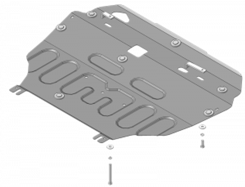 Защита картера Двигателя, КПП. 2 мм, Сталь. для Toyota Auris 2012-2015, Toyota Auris 2006-2012, Toyota Corolla 2013-2018, Toyota Corolla 2006-2013 MOTODOR.72537
