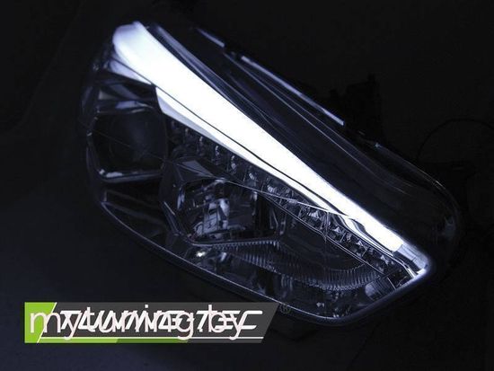 Передние фары CHROME DRL LED для Ford Focus 3(III) FL