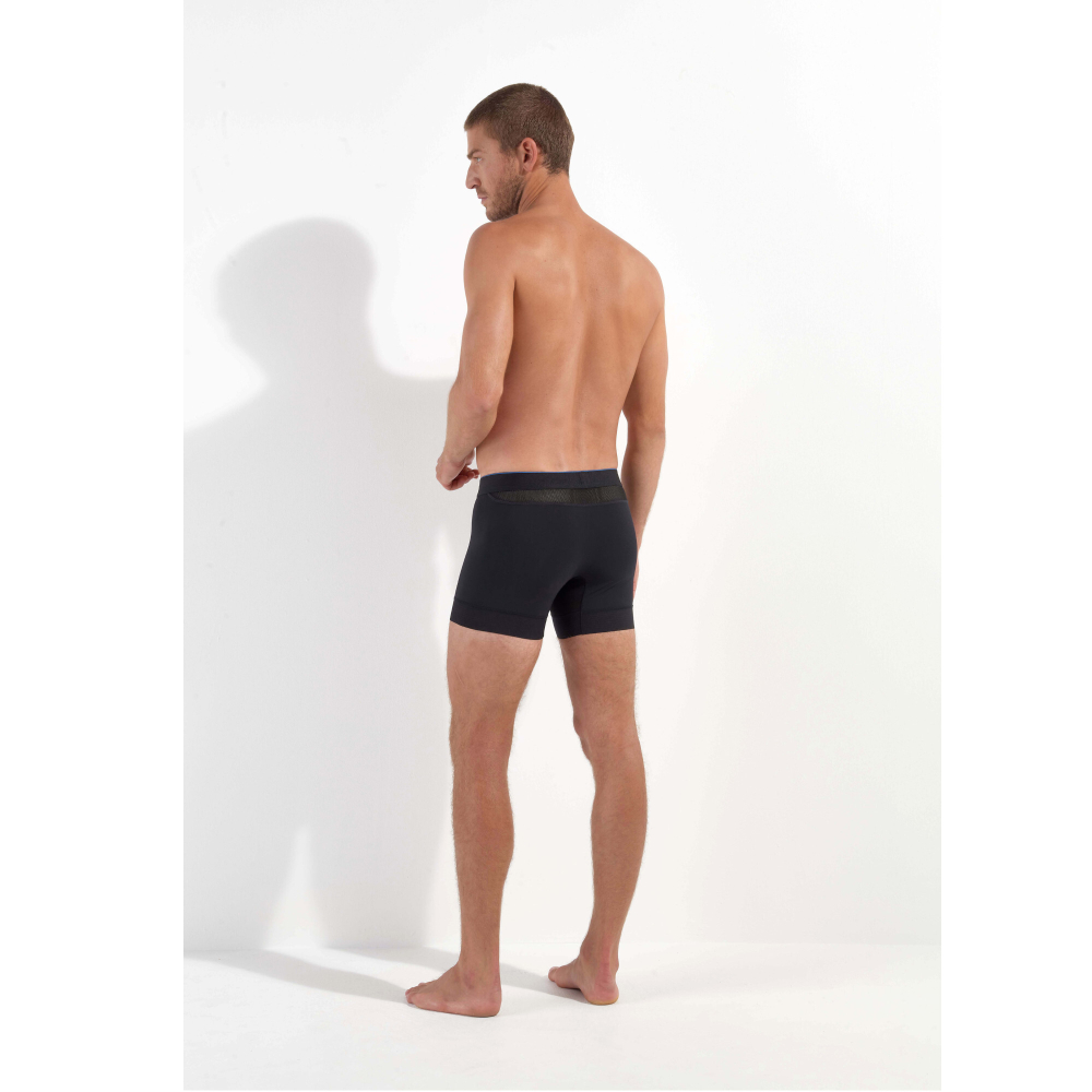 Мужские трусы боксеры черные HOM SPORTS LAB Boxer Briefs 402807_400004