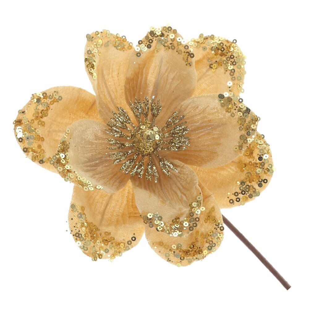 GAEM Цветок искусственный "Магнолия", L15 W15 H25 см, 5в.