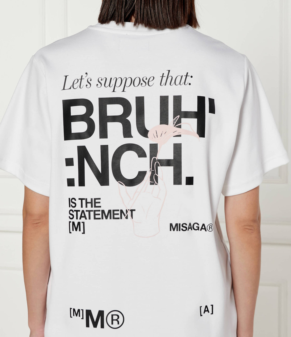 Футболка MISAGA - белый(BRUNCH RELAXED T-SHIRT)