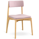 Стул aska, рогожка, ясень/розовый