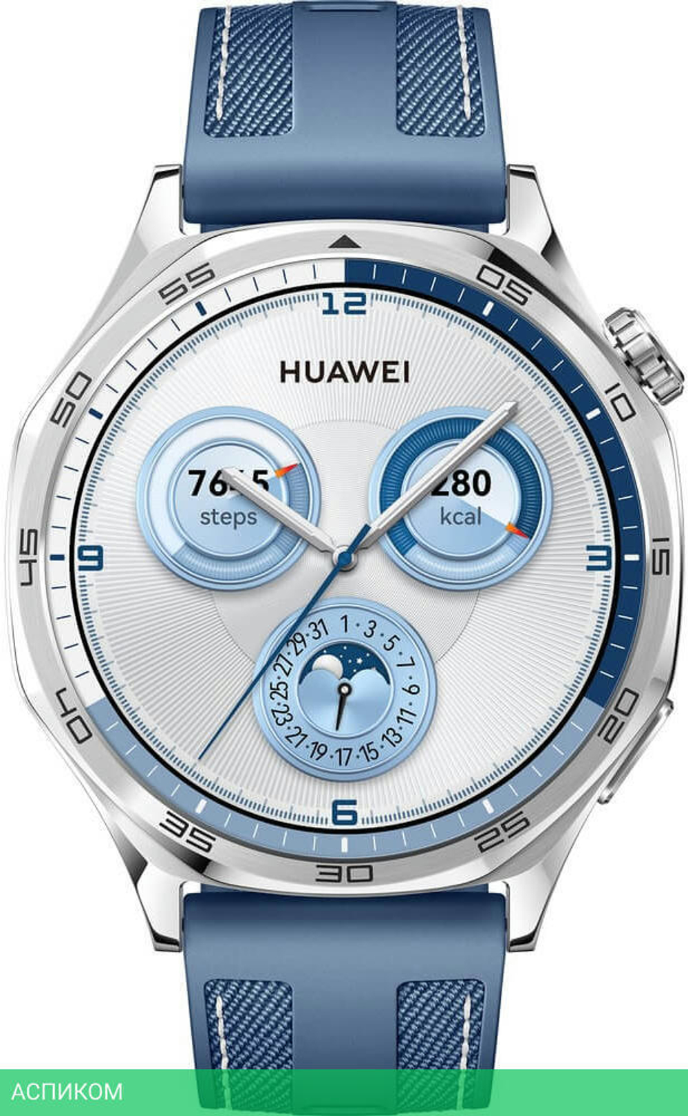 Умные часы Huawei Watch GT 5 46мм Vili-B19W Blue Woven Strap (55020DGJ)
