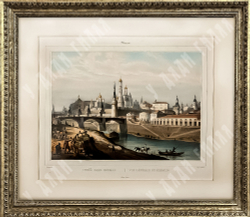 Москва. Общий вид Кремля. Из серии «Виды Москвы и Санкт-Петербурга».  XIX в. Литография