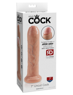 Фаллоимитатор King Cock 7" Uncut - Flesh Pipedream 556121PD