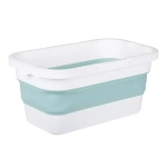 Ведро ФЛЕКС 16л прямоугольное складное Морская волна