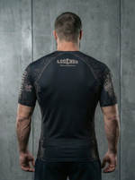 Рашгард с коротким рукавом LEGENDA Горыныч черный
