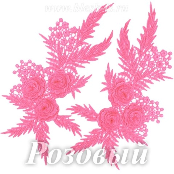 Лейсы кружевные, Розовый (модель LH008)