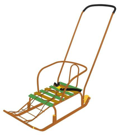 Санки "Тимка №5 Комфорт", цвет оранжевый