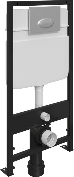 Кнопка смыва для унитаза EWRIKA 0050 пластик, цвет матовый хром