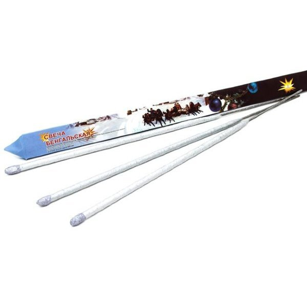 Свечи бенгальские 300 мм 3 штуки упаковка
