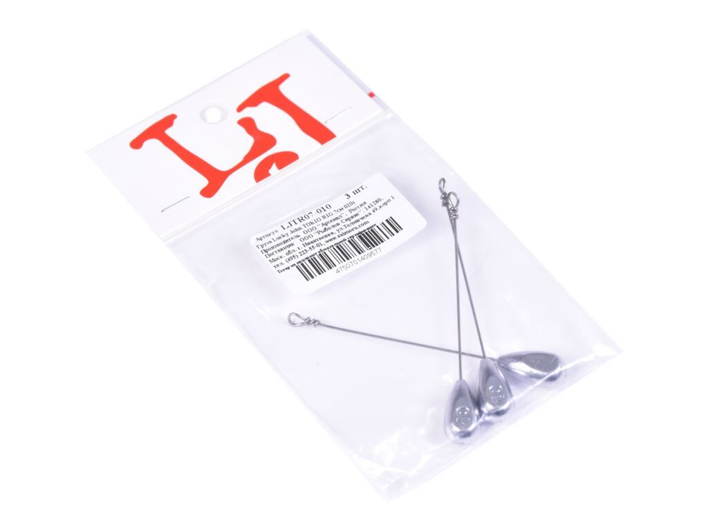 Грузa Lucky John TOKIO RIG 7см, 10г, 3шт
