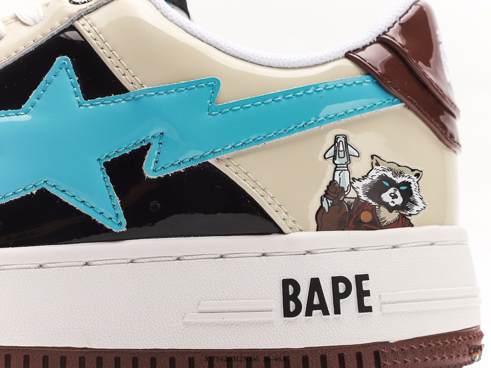 Кроссовки Marvel x Bape STA Low "Rocket Racoon"