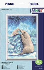 Набор для вышивания "PANNA"J-7082 "Мишки на Севере" 18 х 27 см