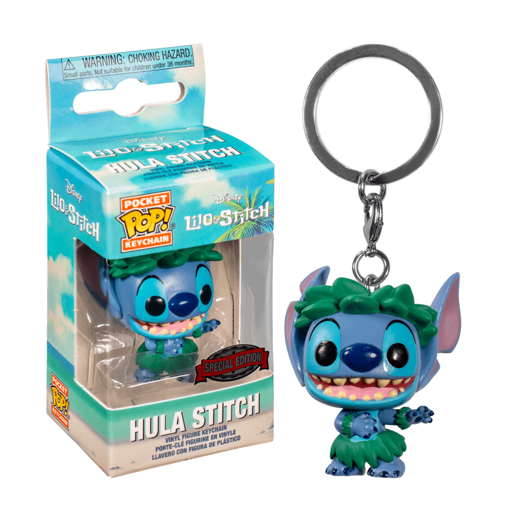 Брелок Funko Pocket POP! Keychain Disney Lilo & Stitch Stitch In Hula Skirt (Exc)