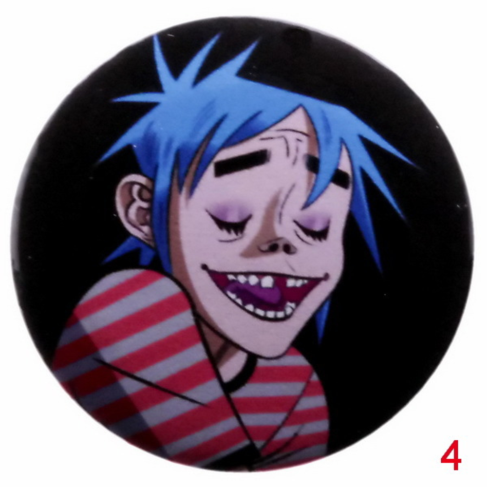 Значок Gorillaz 36 мм в ассортименте