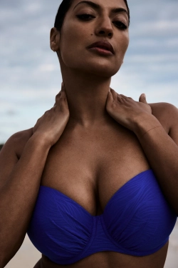 PRIMADONNA Swim Mantas Топ-балконет с поролоновой вставкой, синий электрик