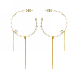 Серьги-кольца Bubble Word