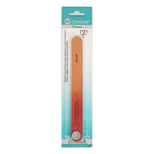 Zinger Пилка для ногтей CLASSIC EJ-207 120/180 ( красно-коричневый )