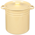 Кастрюля сталь, эмал, 12 л, с крыш, Сиб товары, С41624/С41624.3П/СГ/3/П/3СГ, в асс, индукц