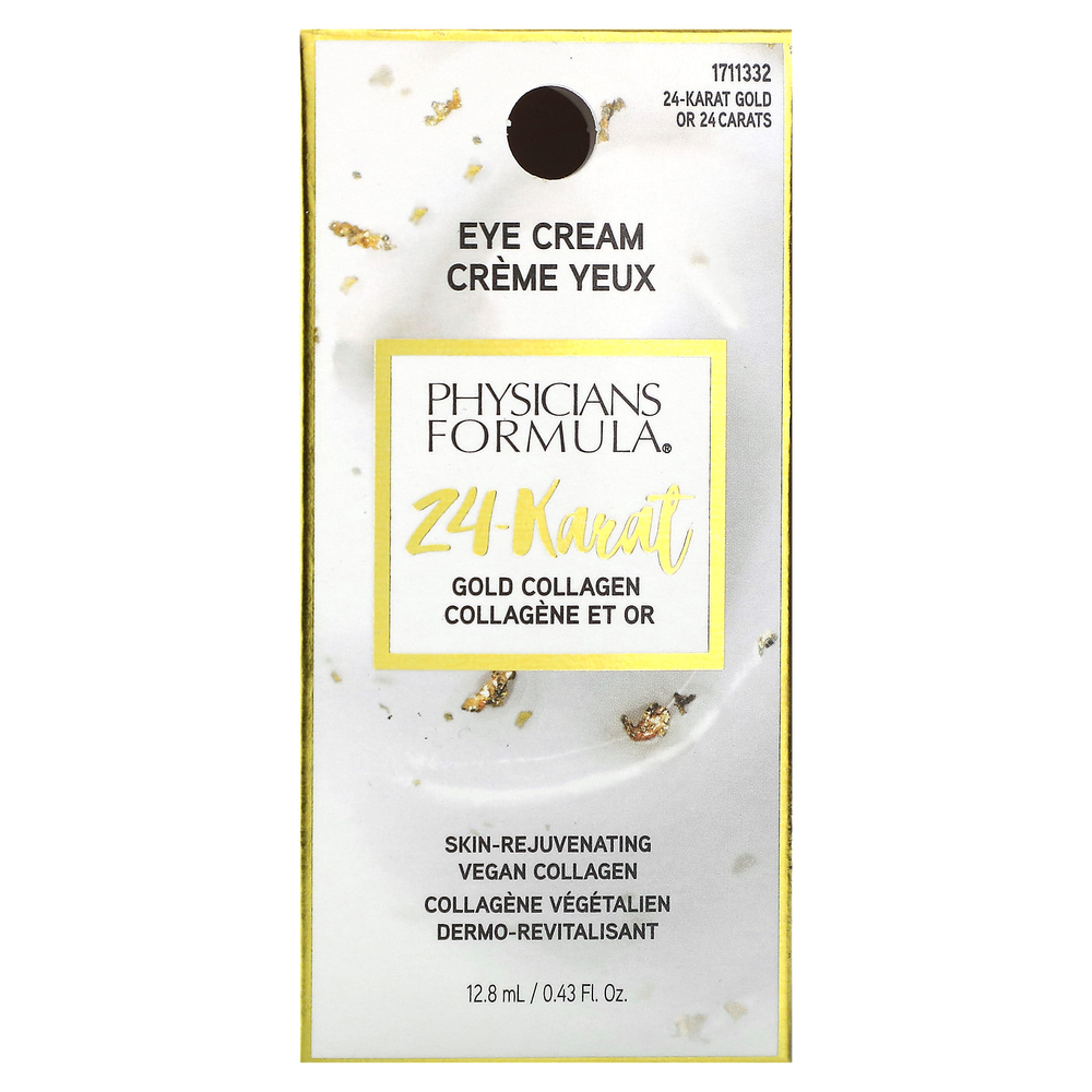Physicians Formula, крем для области вокруг глаз с коллагеном и 24-каратным золотом, 12,8 мл (0,43 жидк. унции)