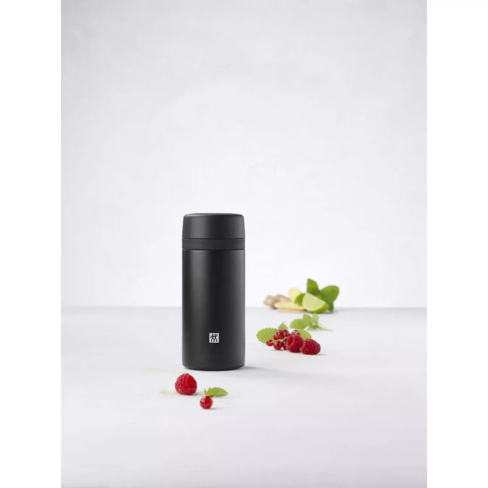 Zwilling - Термоконтейнер Thermo 420 мл с заварочным устройством для чая, черный / артикул   39500-512-0  / GTIN 4009839534041