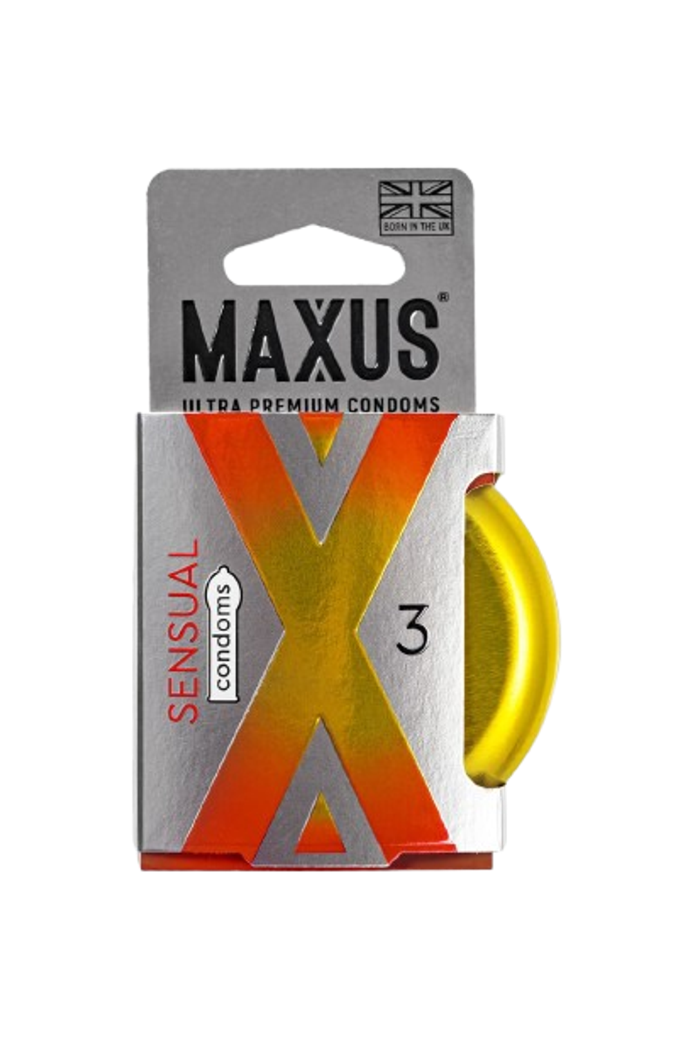 Презервативы Maxus Sensual, c расширением на головке, металлический кейс
