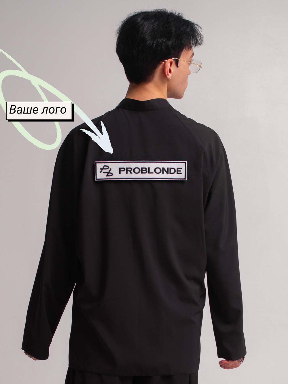 Рубашка BLONDESTERON patch BIG BACK