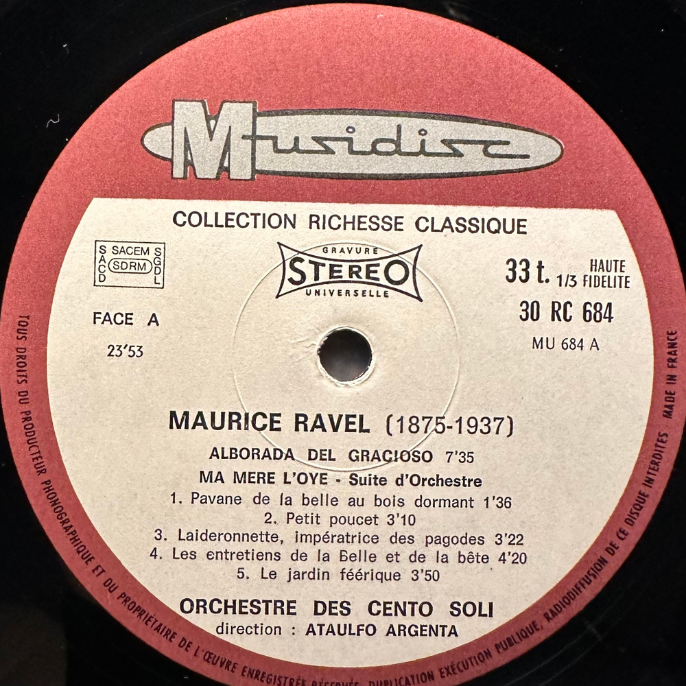 Равель - Альборада, Испанская Рапсодия, Матушка гусыня, Павана на смерть инфанты (Франция)