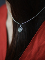 Подвеска ЛОТОС с цепочкой, серебро