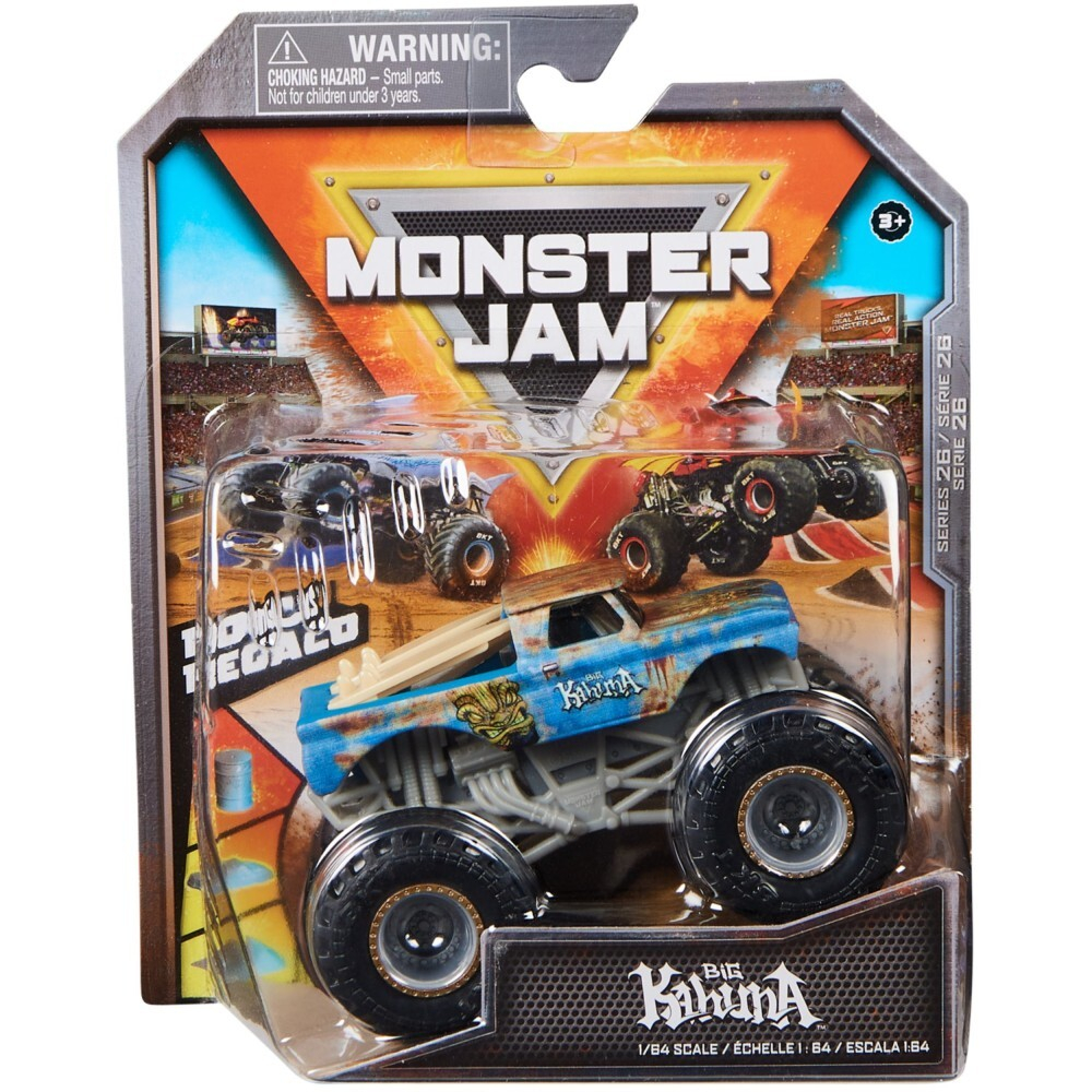Spin Master Monster Jam — Супервнедорожный грузовик Big Kahuna в масштабе 1:64 20136965 / артикул   58701 20136965  / GTIN 778988553480