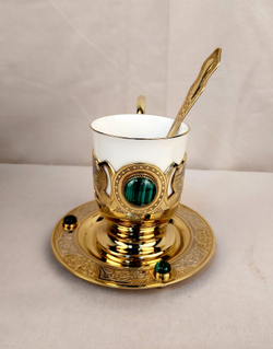 Кофейный набор "Роскошный малахит" - 2