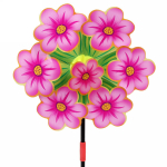 Ветрячок d-24 см «Аромат цветов» 47 см, микс