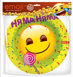 Тарелки (7''/18 см) Смайл, Emoji, Желтый, 6 шт.