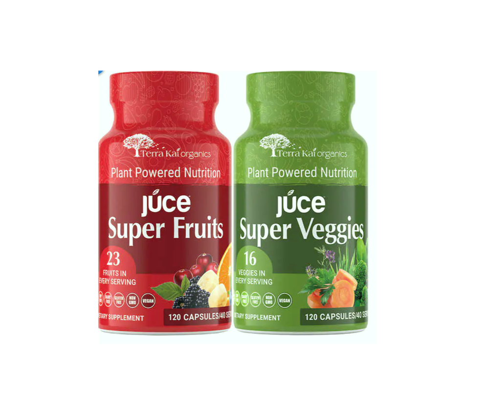 Terra Kai Organics Juce, суперфрукты и овощи, 240 капсул
