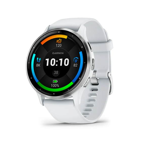 Garmin Venu 3 45 мм Серебряный безель, белый камень (010-02784-00)