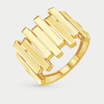 Кольцо женское из желтого золота 585 пробы без вставок (арт. К40016315)