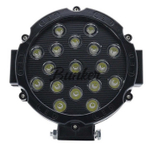 Светодиодная фара круглая 12/24V Диам. - 175мм 30W 17 чипов G0239