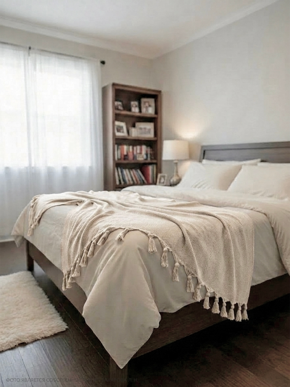 Плед-покрывало из хлопка Sidney, цвет Бежевый