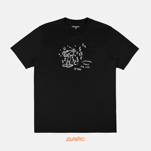 Футболка мужская Carhartt WIP Tools For Life артикул:I033262_black - купить в магазине Дайс