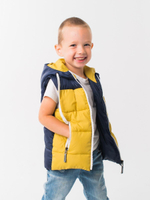 Жилет "Вадик" салат/т.синий р. 98 (АксАрт)