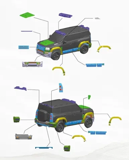 Широкий обвес для Jetour Traveller 2023+ Джетур тюнинг декорация