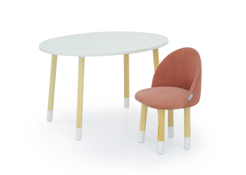 Детский мягкий стул Бельмарко Stumpa пудровый