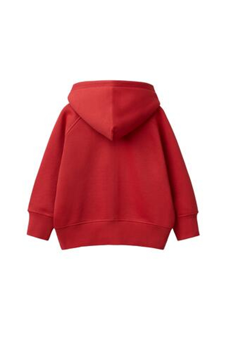 ZARA ТОЛСТОВКА НА МОЛНИИ, МЯГКИЙ КРАСНЫЙ